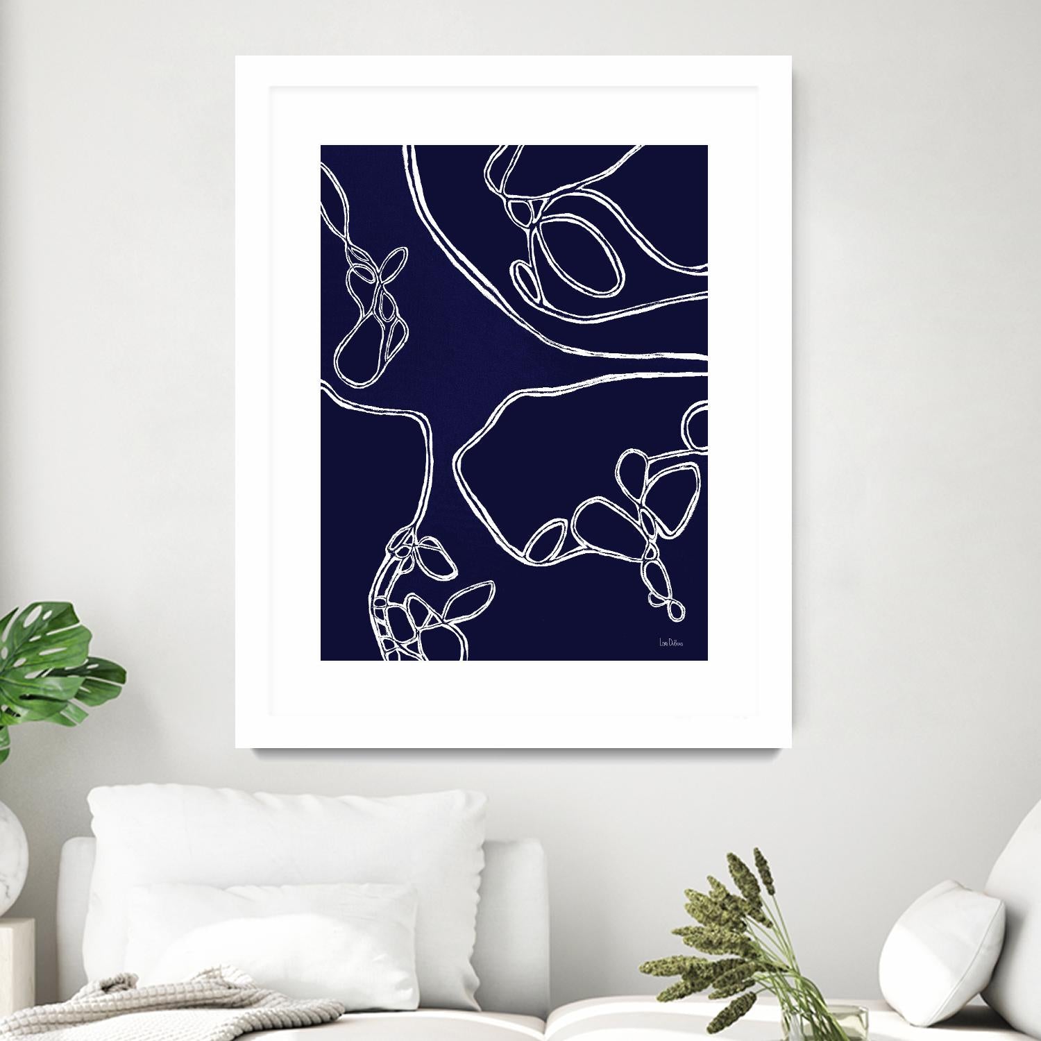 BluePoint by Lori Dubois on GIANT ART - blue linear