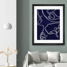 BluePoint by Lori Dubois on GIANT ART - blue linear