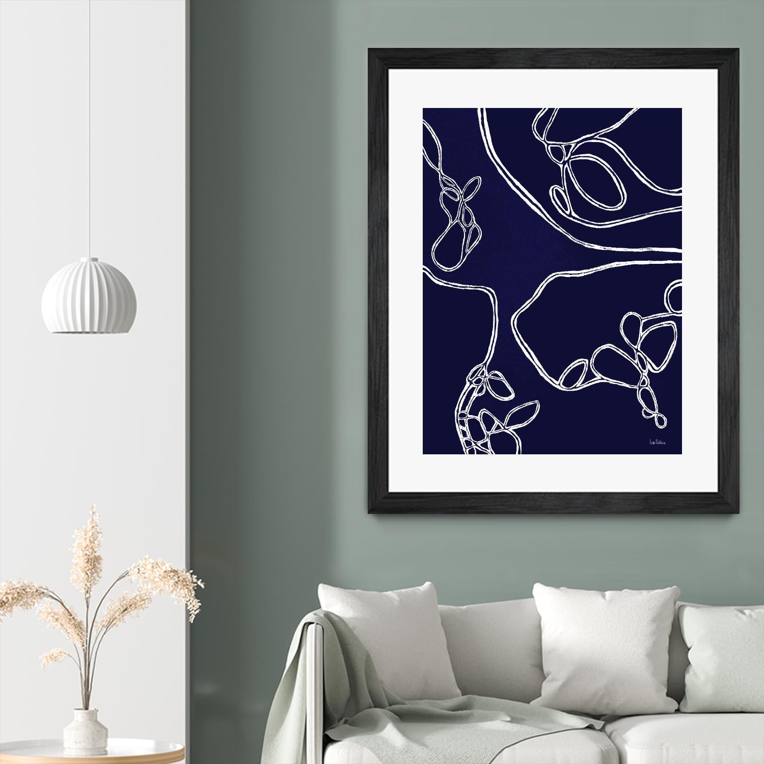 BluePoint by Lori Dubois on GIANT ART - blue linear