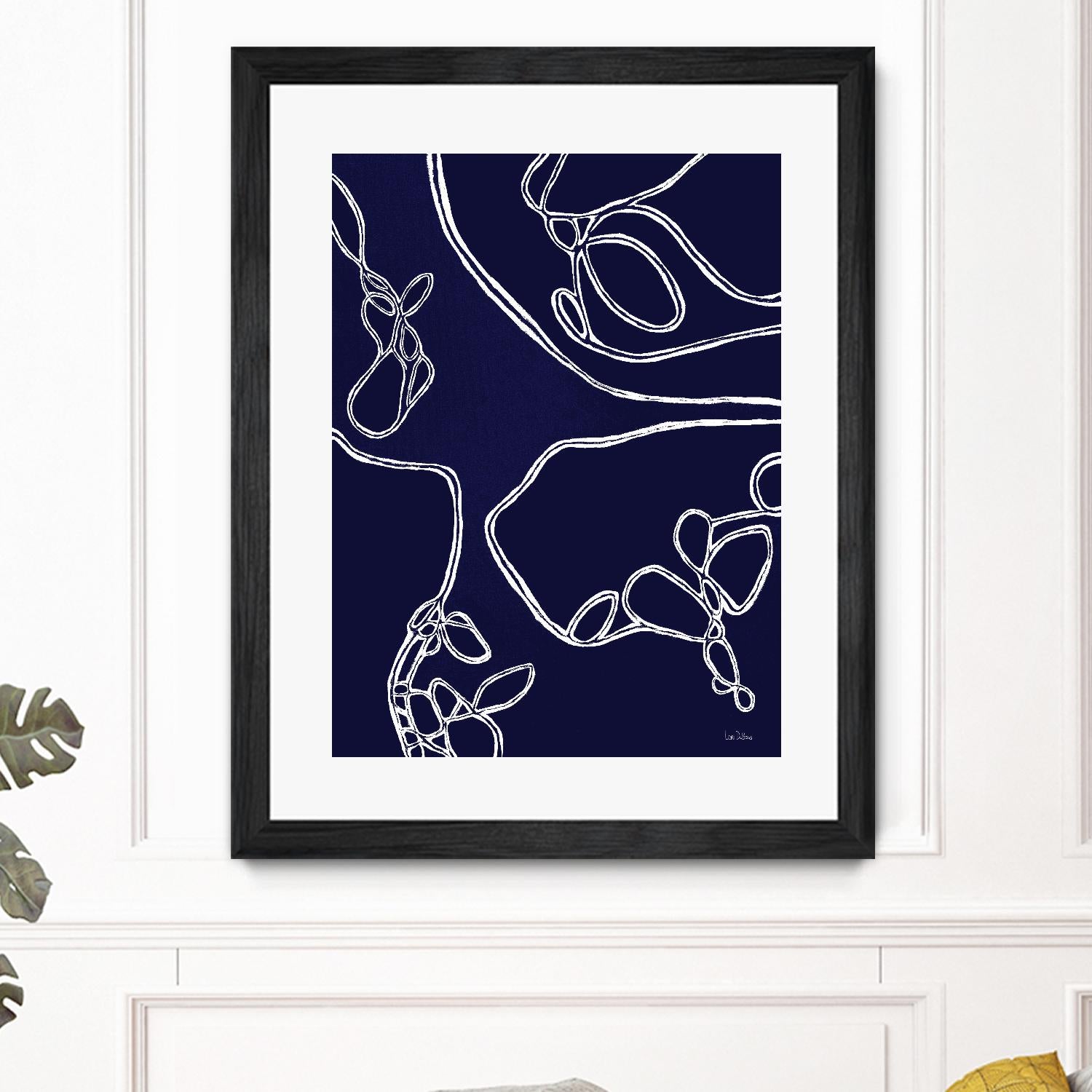 BluePoint by Lori Dubois on GIANT ART - blue linear