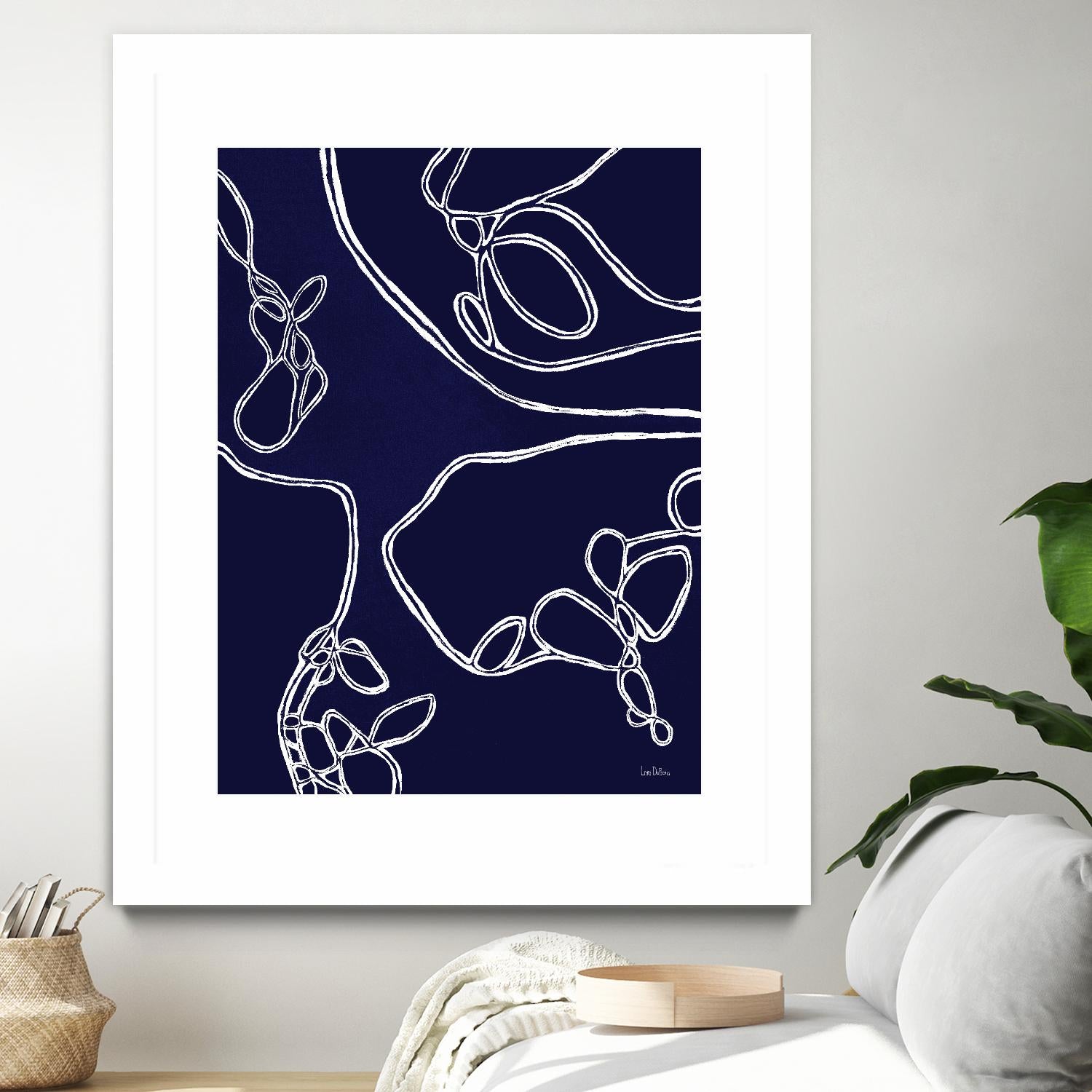 BluePoint by Lori Dubois on GIANT ART - blue linear