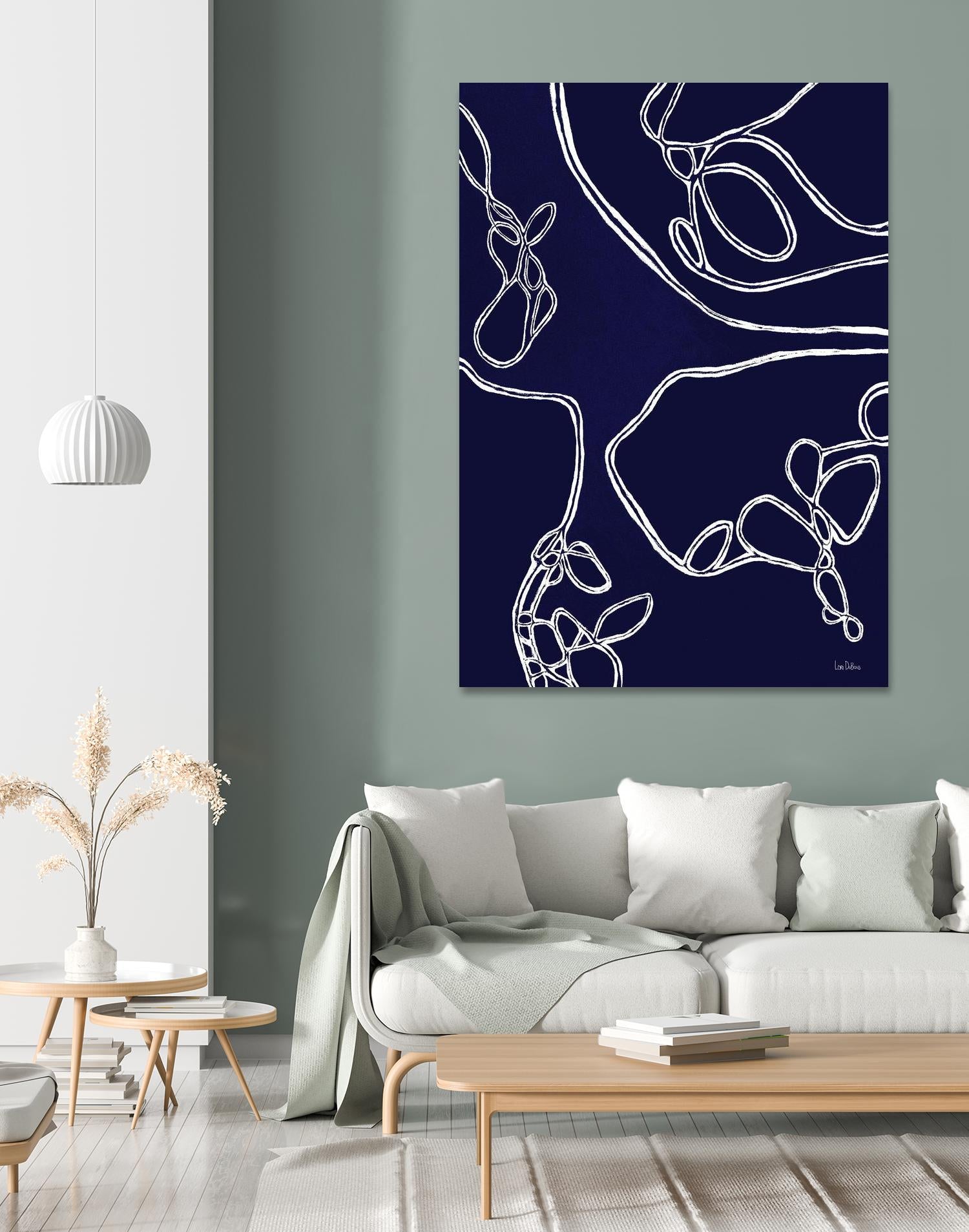 BluePoint by Lori Dubois on GIANT ART - blue linear