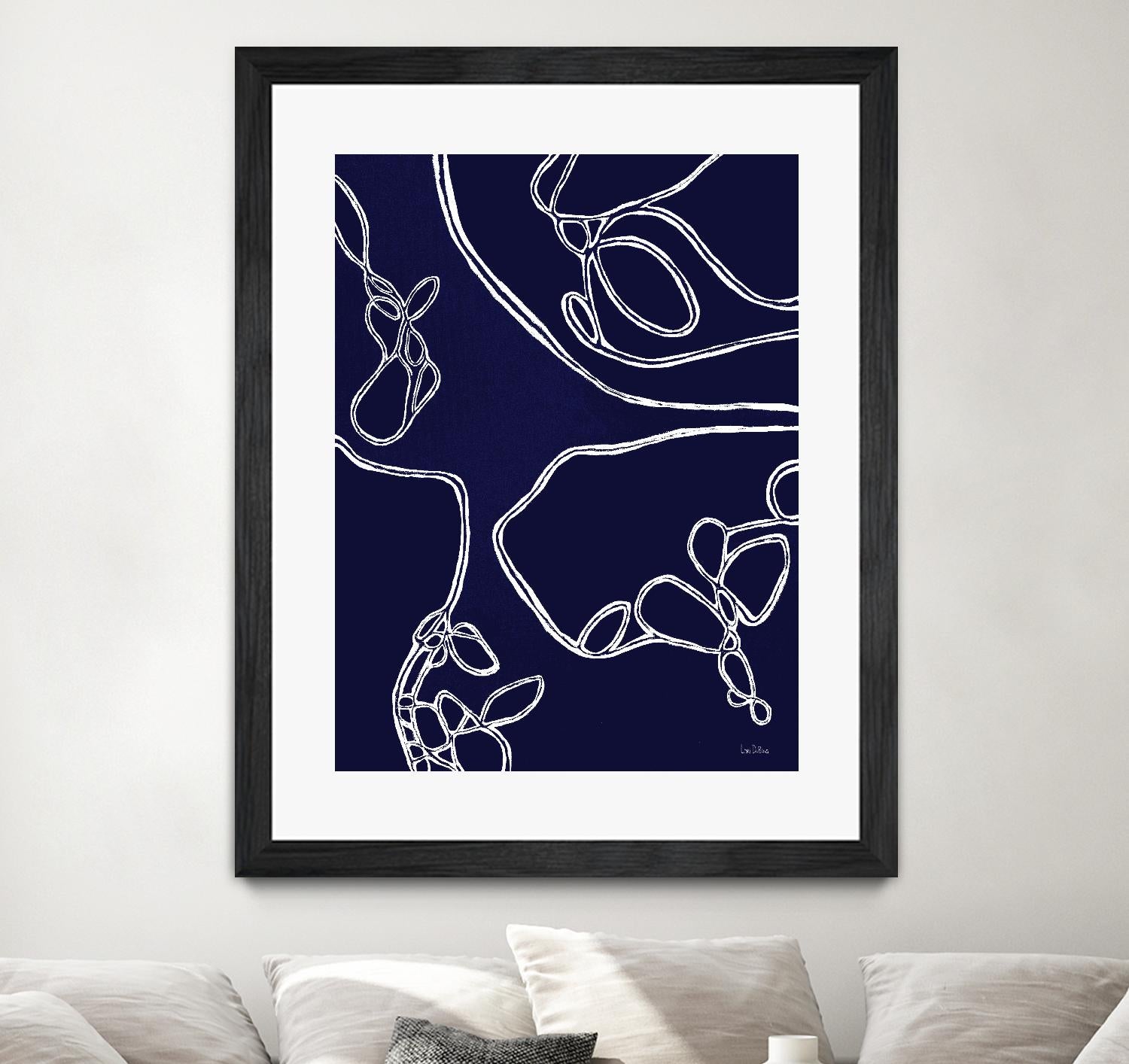 BluePoint by Lori Dubois on GIANT ART - blue linear