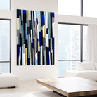 ModernDay by Lori Dubois on GIANT ART - blue linear lignes