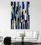 ModernDay by Lori Dubois on GIANT ART - blue linear lignes
