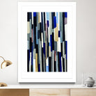 ModernDay by Lori Dubois on GIANT ART - blue linear lignes