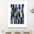 ModernDay by Lori Dubois on GIANT ART - blue linear lignes