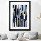 ModernDay by Lori Dubois on GIANT ART - blue linear lignes