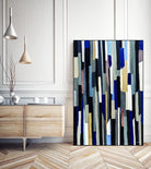 ModernDay by Lori Dubois on GIANT ART - blue linear lignes