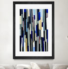 ModernDay by Lori Dubois on GIANT ART - blue linear lignes