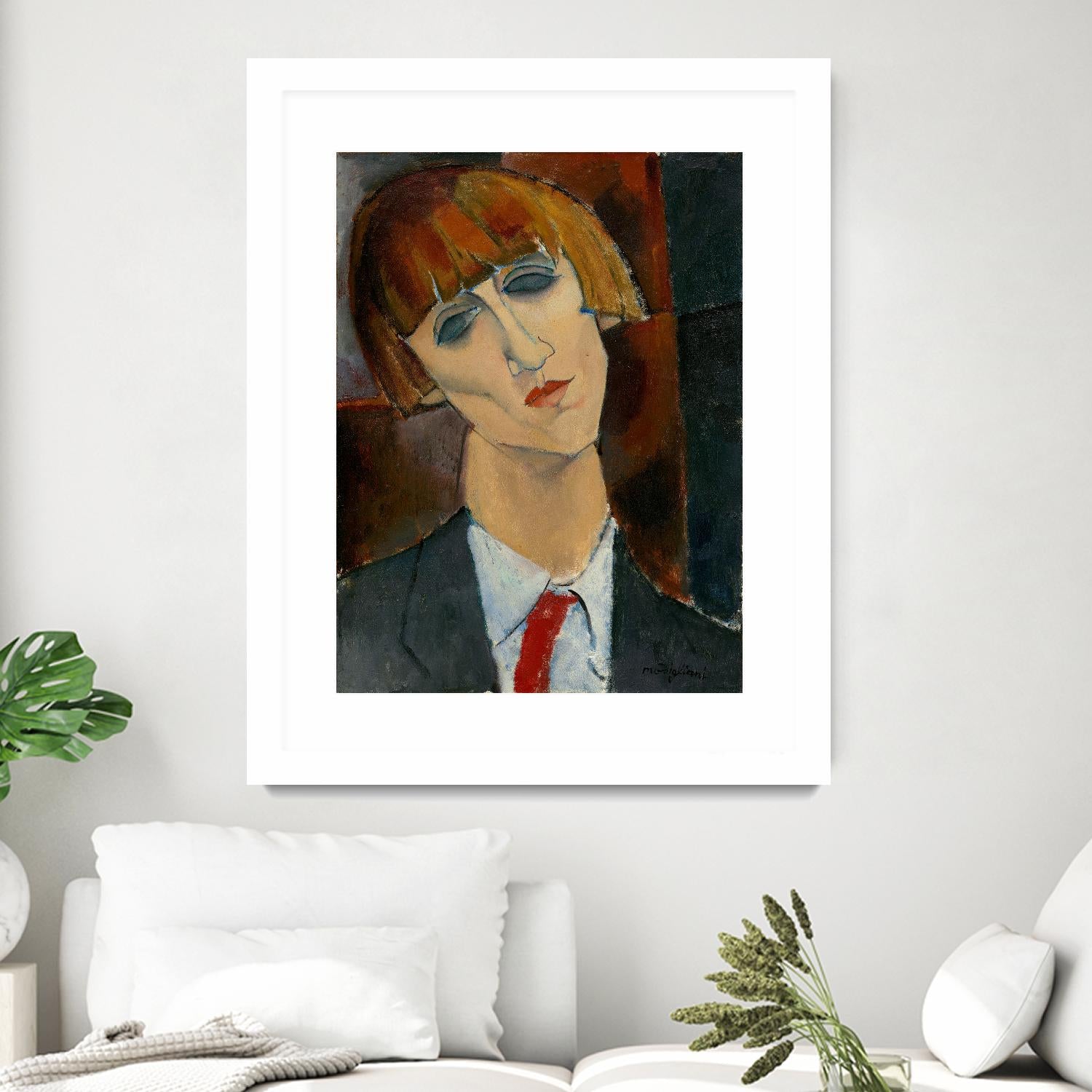 Madame Kisling, 1917 by Amedeo Modigliani on GIANT ART - beige museums modigliani