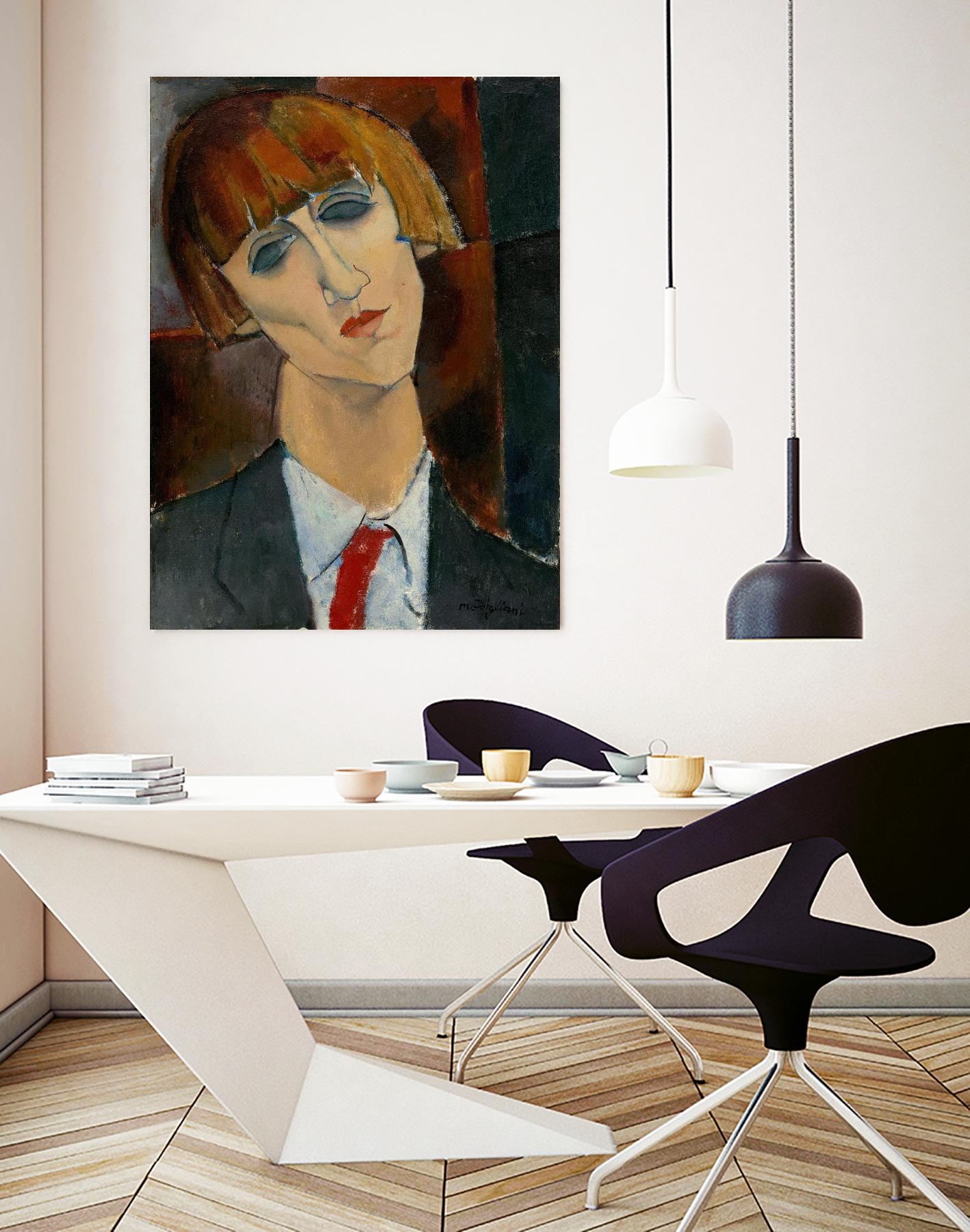 Madame Kisling, 1917 by Amedeo Modigliani on GIANT ART - beige museums modigliani