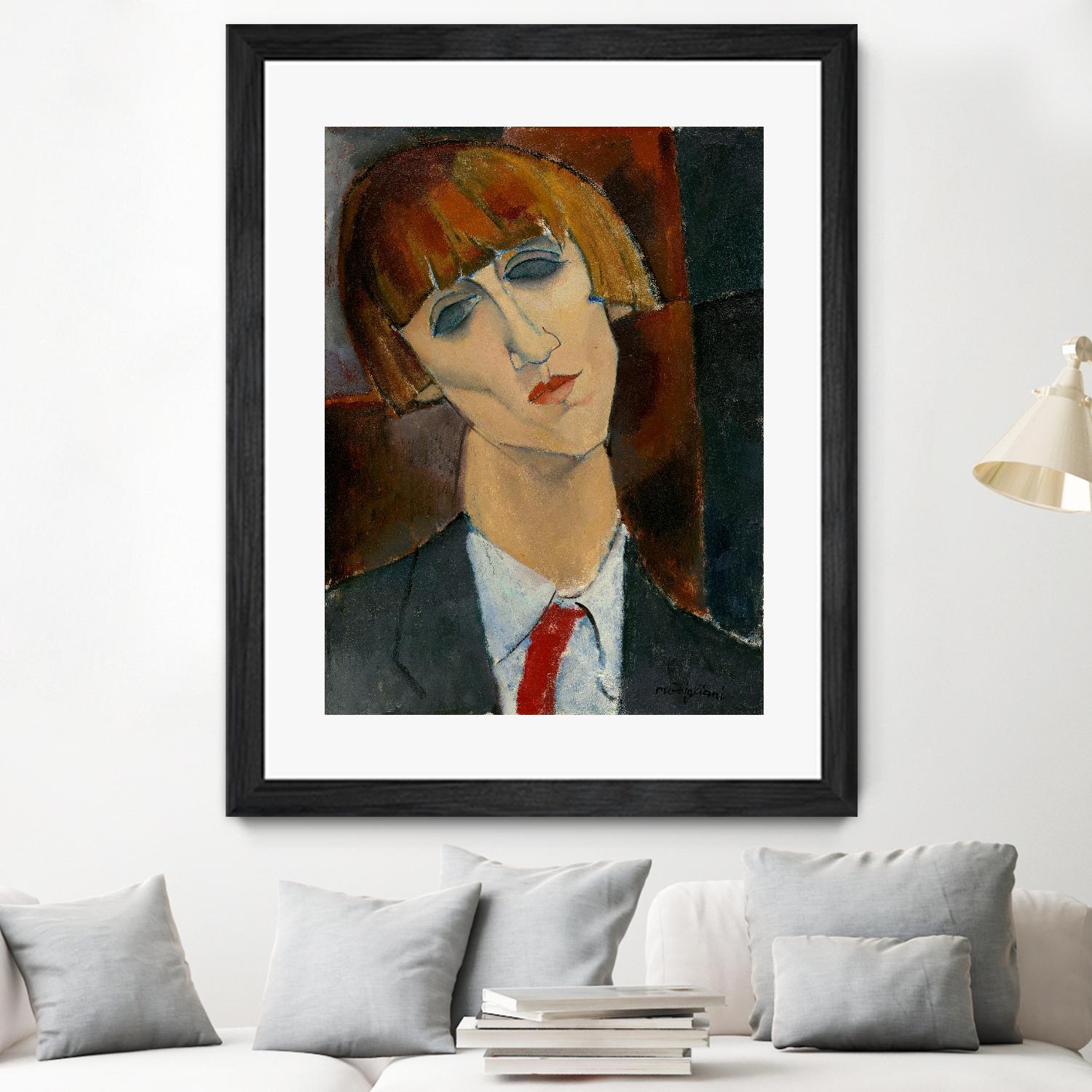 Madame Kisling, 1917 by Amedeo Modigliani on GIANT ART - beige museums modigliani