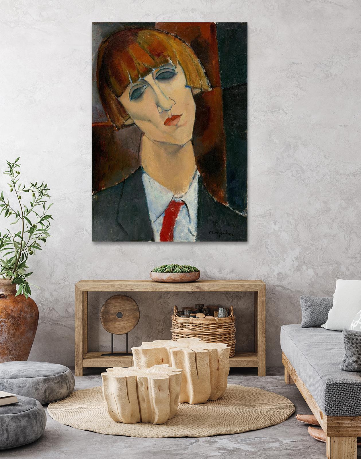 Madame Kisling, 1917 by Amedeo Modigliani on GIANT ART - beige museums modigliani