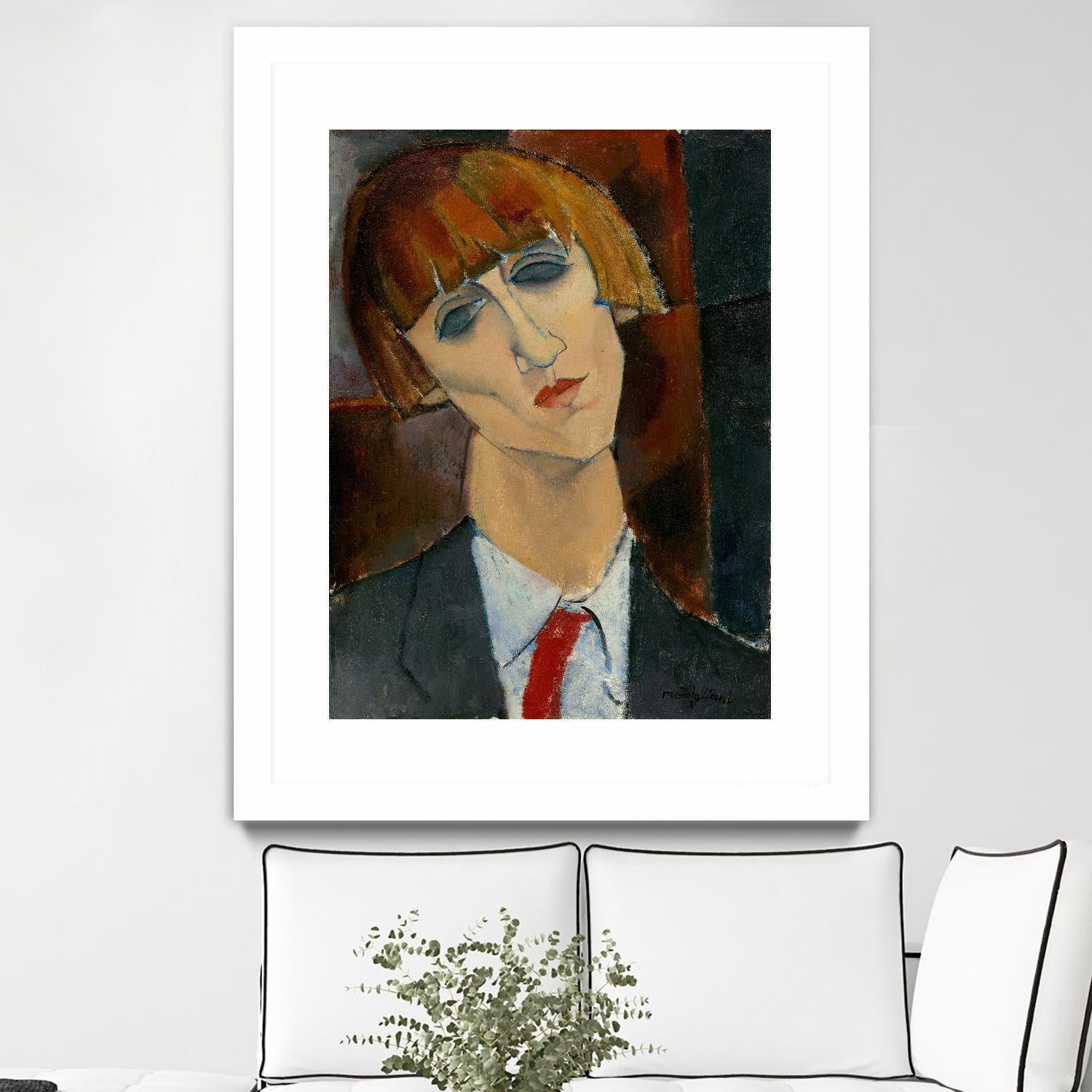 Madame Kisling, 1917 by Amedeo Modigliani on GIANT ART - beige museums modigliani