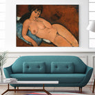 NUDE ON A BLUE CUSHION, 1917 by Amedeo Modigliani on GIANT ART - museums