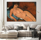 NUDE ON A BLUE CUSHION, 1917 by Amedeo Modigliani on GIANT ART - museums