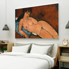 NUDE ON A BLUE CUSHION, 1917 by Amedeo Modigliani on GIANT ART - museums