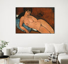 NUDE ON A BLUE CUSHION, 1917 by Amedeo Modigliani on GIANT ART - museums