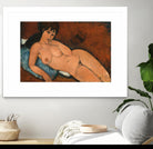 NUDE ON A BLUE CUSHION, 1917 by Amedeo Modigliani on GIANT ART - beige museums corps nu