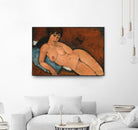 NUDE ON A BLUE CUSHION, 1917 by Amedeo Modigliani on GIANT ART - museums