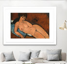 NUDE ON A BLUE CUSHION, 1917 by Amedeo Modigliani on GIANT ART - beige museums corps nu