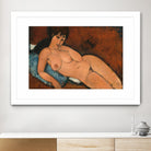 NUDE ON A BLUE CUSHION, 1917 by Amedeo Modigliani on GIANT ART - beige museums corps nu