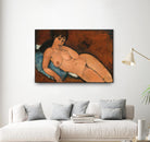NUDE ON A BLUE CUSHION, 1917 by Amedeo Modigliani on GIANT ART - museums