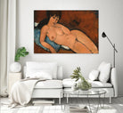 NUDE ON A BLUE CUSHION, 1917 by Amedeo Modigliani on GIANT ART - beige museums corps nu