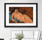 NUDE ON A BLUE CUSHION, 1917 by Amedeo Modigliani on GIANT ART - beige museums corps nu