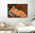 NUDE ON A BLUE CUSHION, 1917 by Amedeo Modigliani on GIANT ART - museums