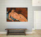 NUDE ON A BLUE CUSHION, 1917 by Amedeo Modigliani on GIANT ART - beige museums corps nu