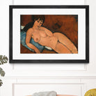 NUDE ON A BLUE CUSHION, 1917 by Amedeo Modigliani on GIANT ART - beige museums corps nu