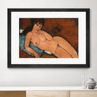 NUDE ON A BLUE CUSHION, 1917 by Amedeo Modigliani on GIANT ART - beige museums corps nu