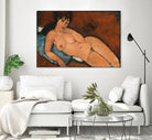 NUDE ON A BLUE CUSHION, 1917 by Amedeo Modigliani on GIANT ART - museums