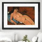 NUDE ON A BLUE CUSHION, 1917 by Amedeo Modigliani on GIANT ART - beige museums corps nu