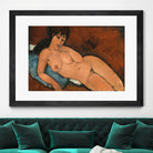 NUDE ON A BLUE CUSHION, 1917 by Amedeo Modigliani on GIANT ART - beige museums corps nu