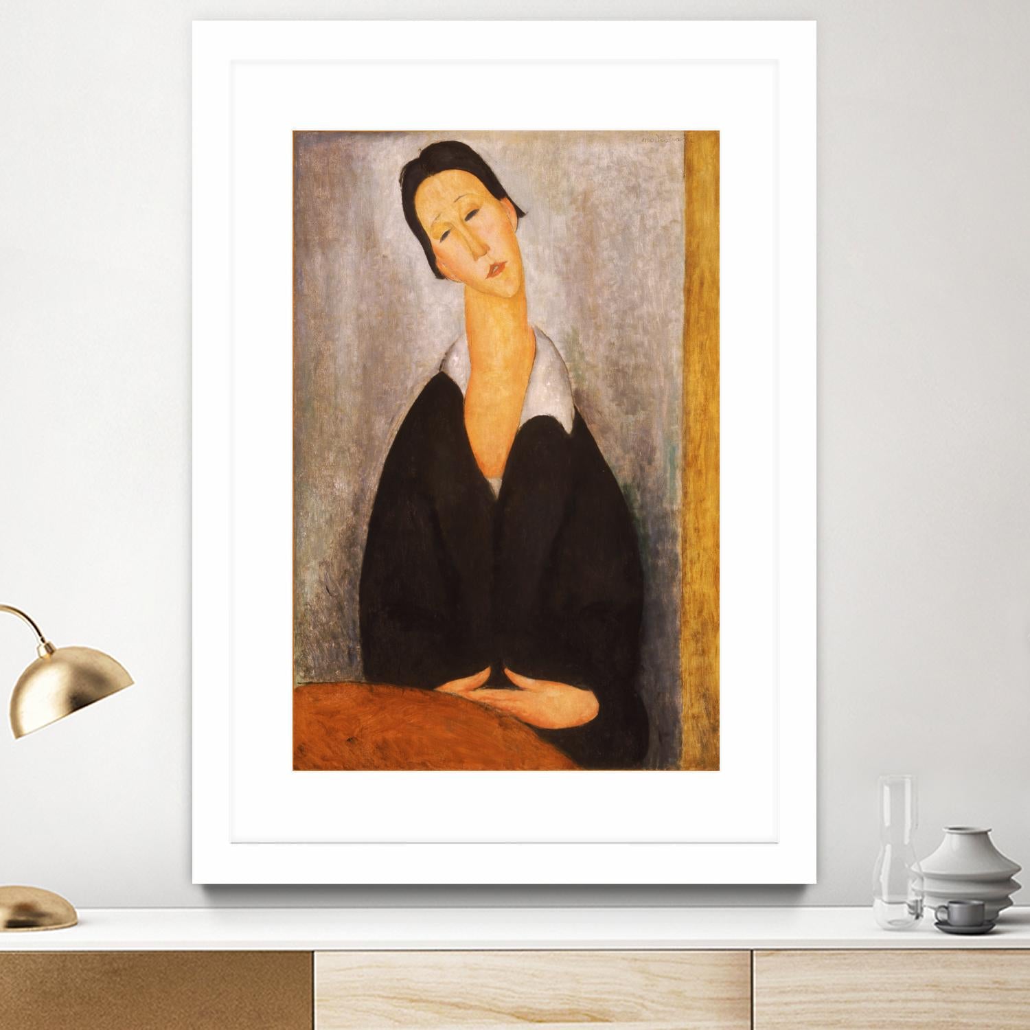 Portrait of a Polish Woman by Amedeo Modigliani on GIANT ART - beige museums