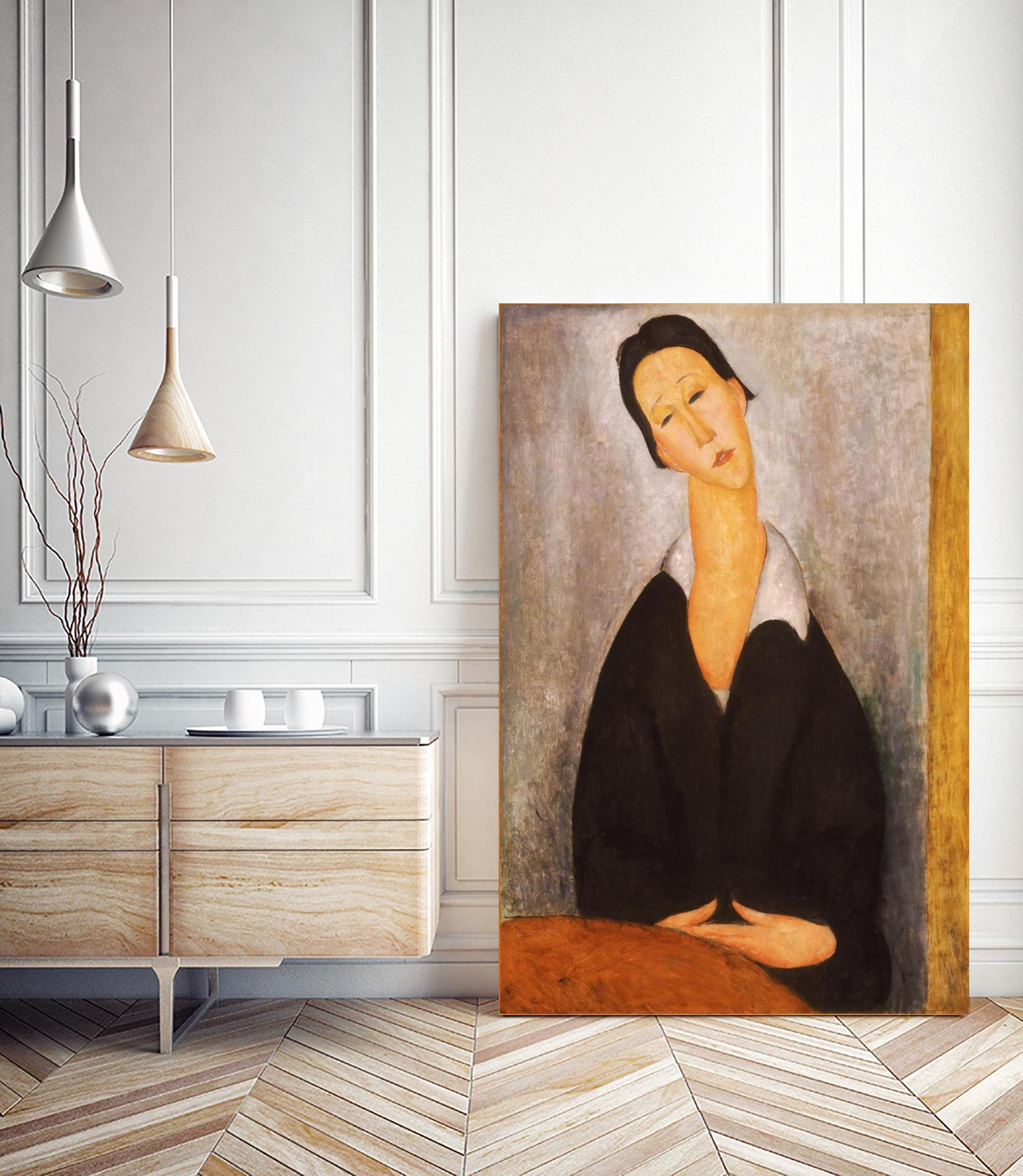 Portrait of a Polish Woman by Amedeo Modigliani on GIANT ART - beige museums