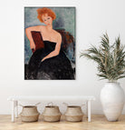 Redheaded Girl in Evening Dress by Amedeo Modigliani on GIANT ART - museums