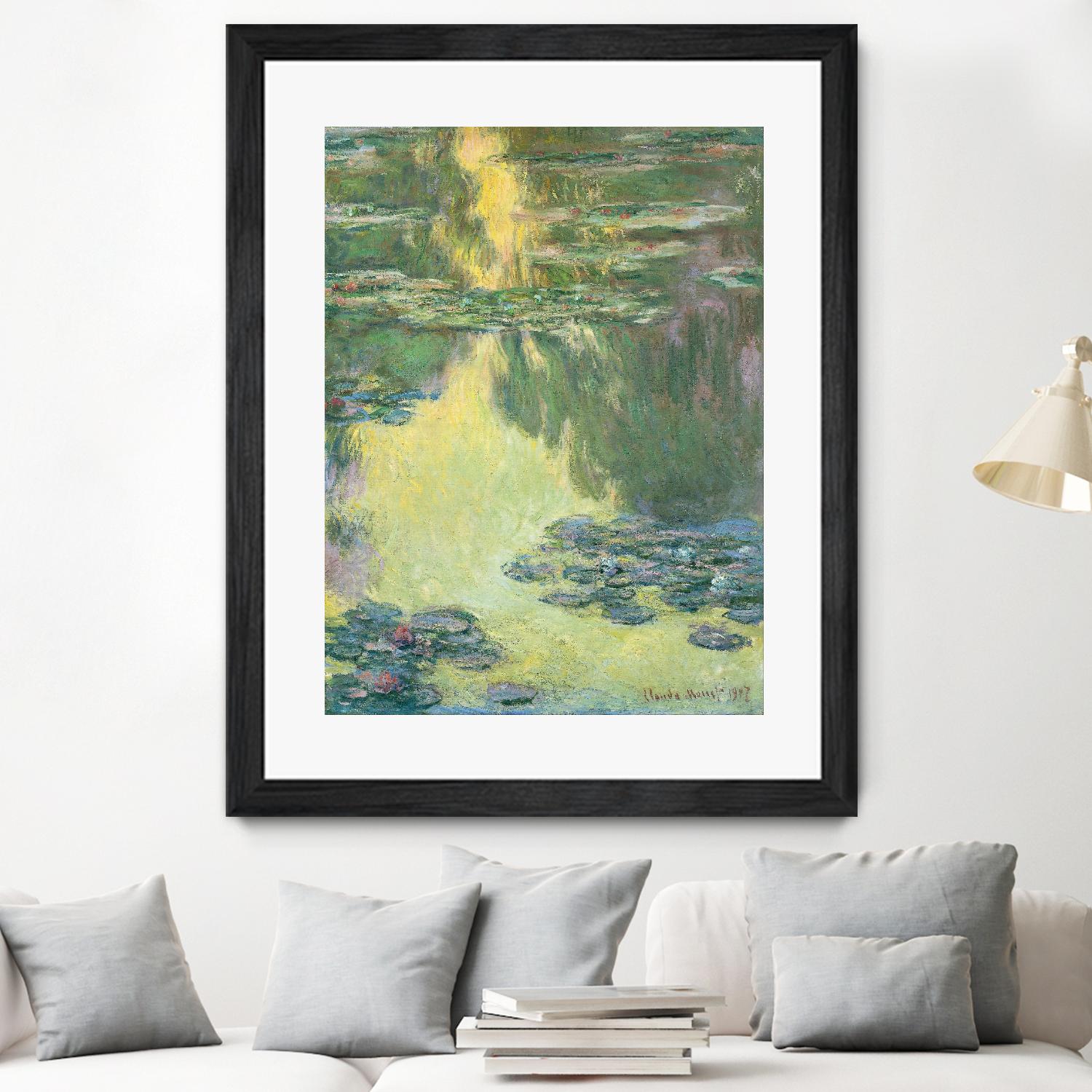 Waterlilies,1907 by Claude Monet on GIANT ART - museums flowers