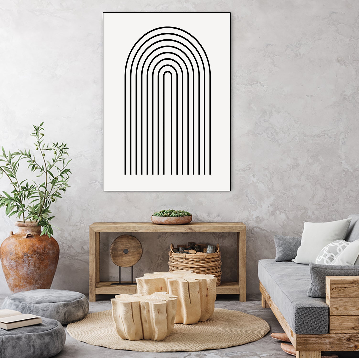 Modern Rainbow by Clicart Studio on GIANT ART