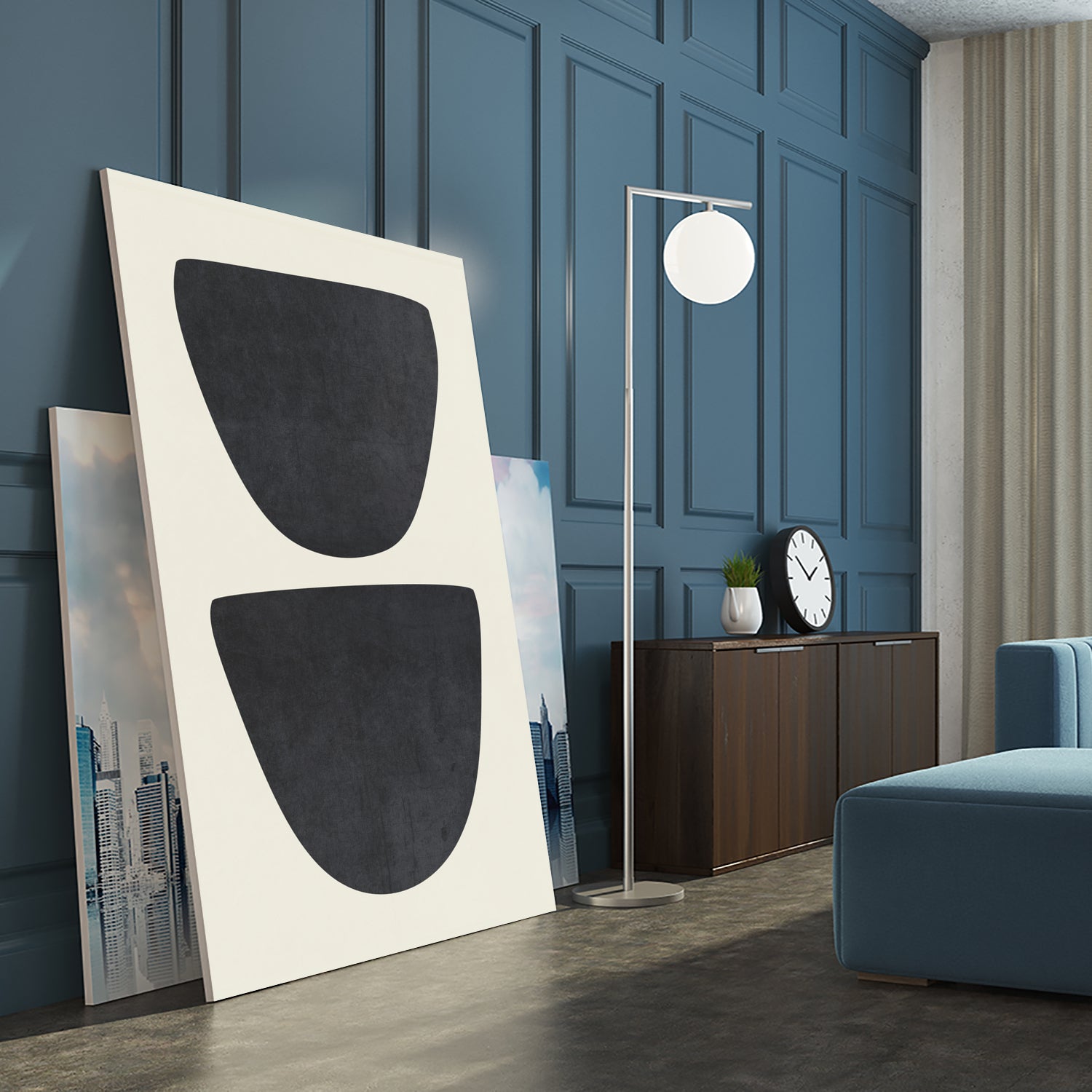 Two by M Studio on GIANT ART - black scandinavian minimalist