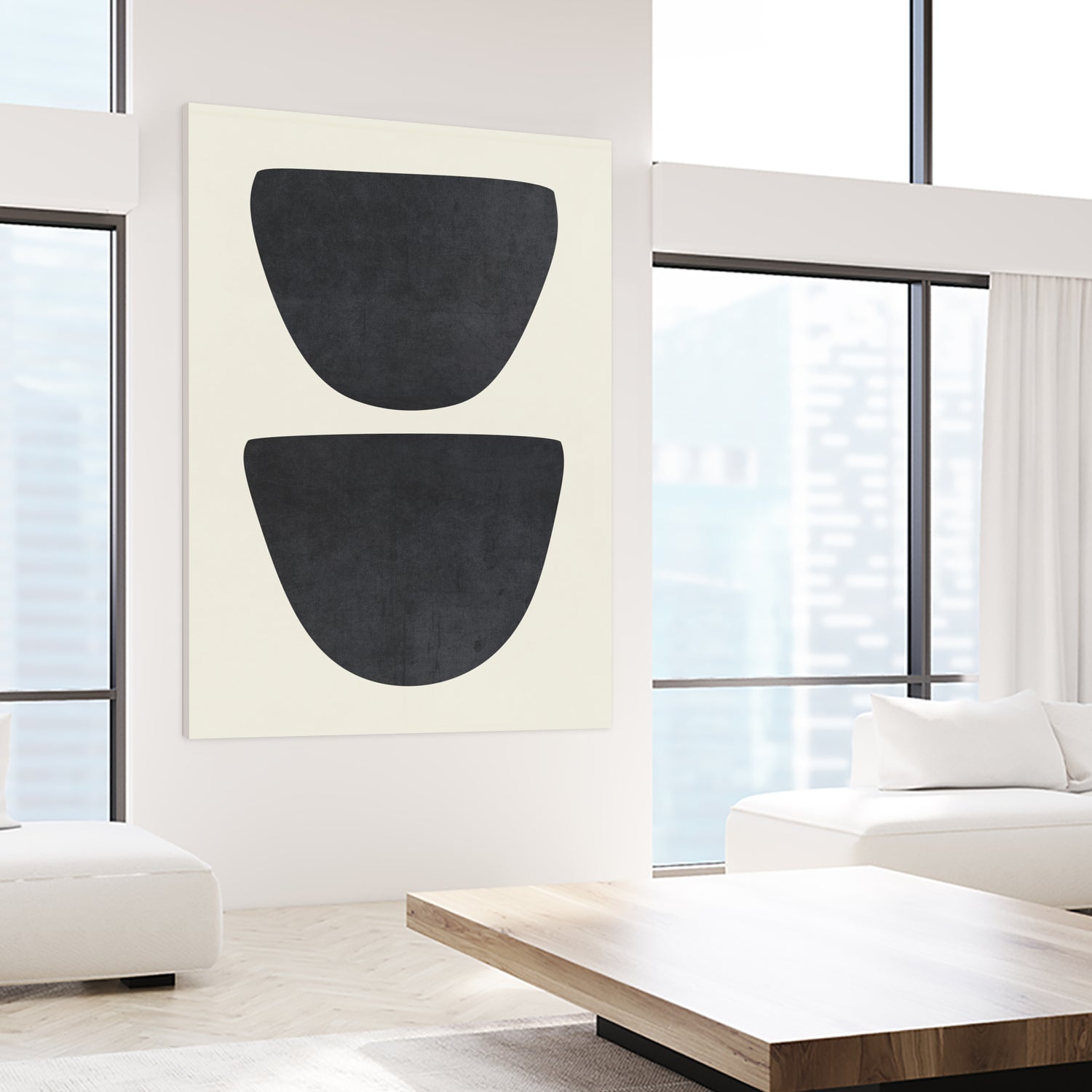 Two by M Studio on GIANT ART - black scandinavian minimalist