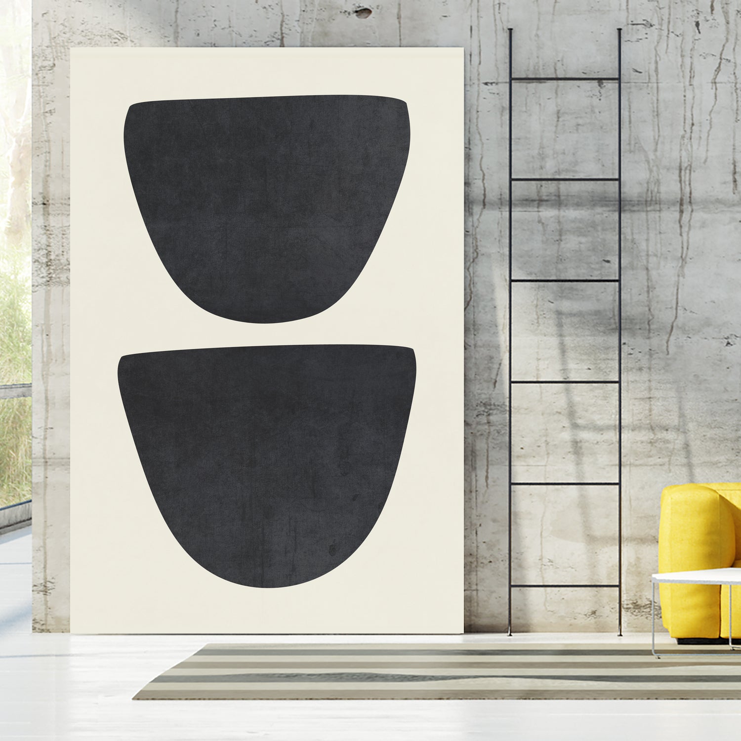 Two by M Studio on GIANT ART - black scandinavian minimalist