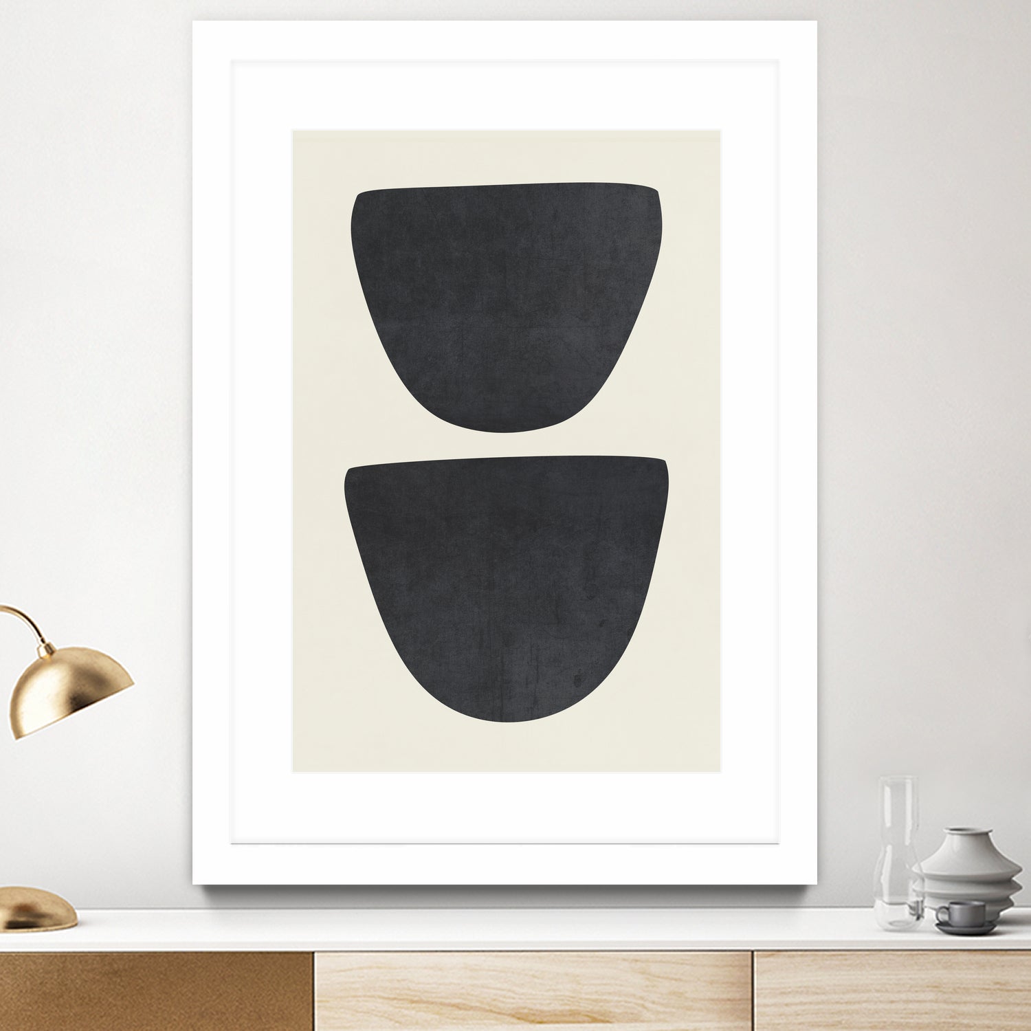 Two by M Studio on GIANT ART - black scandinavian minimalist