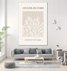 Le pouvoir des fleurs IV by M Studio on GIANT ART - beige