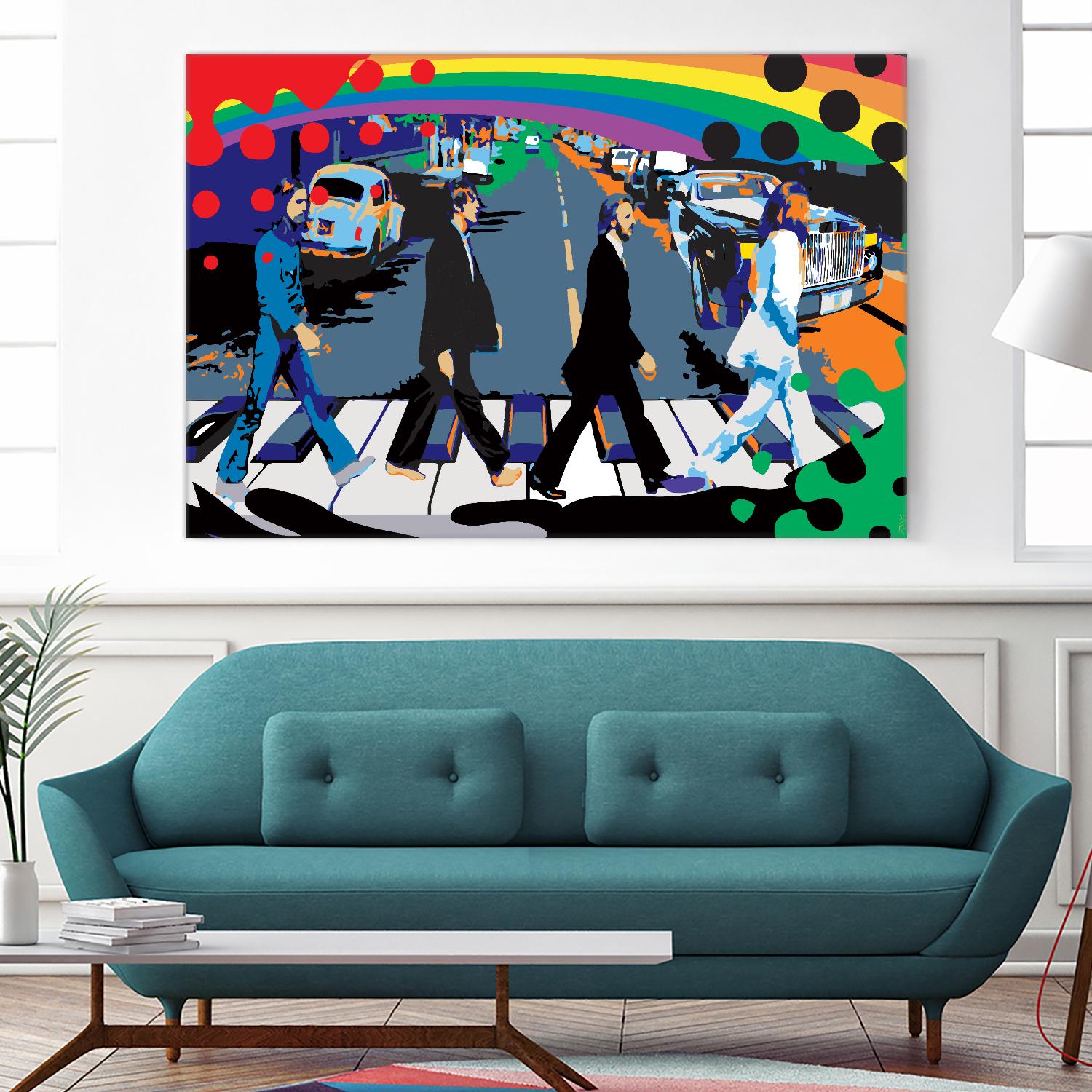 Sisters John Lennon by Ray Lengelé on GIANT ART - red digital john lennon