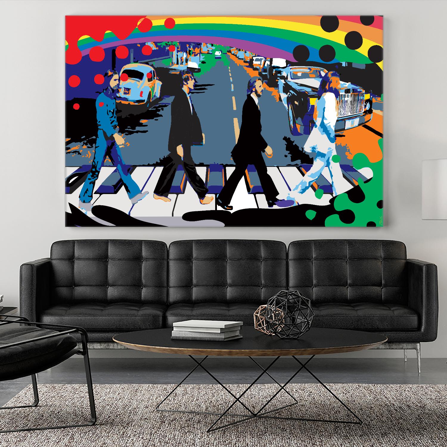 Sisters John Lennon by Ray Lengelé on GIANT ART - red digital john lennon