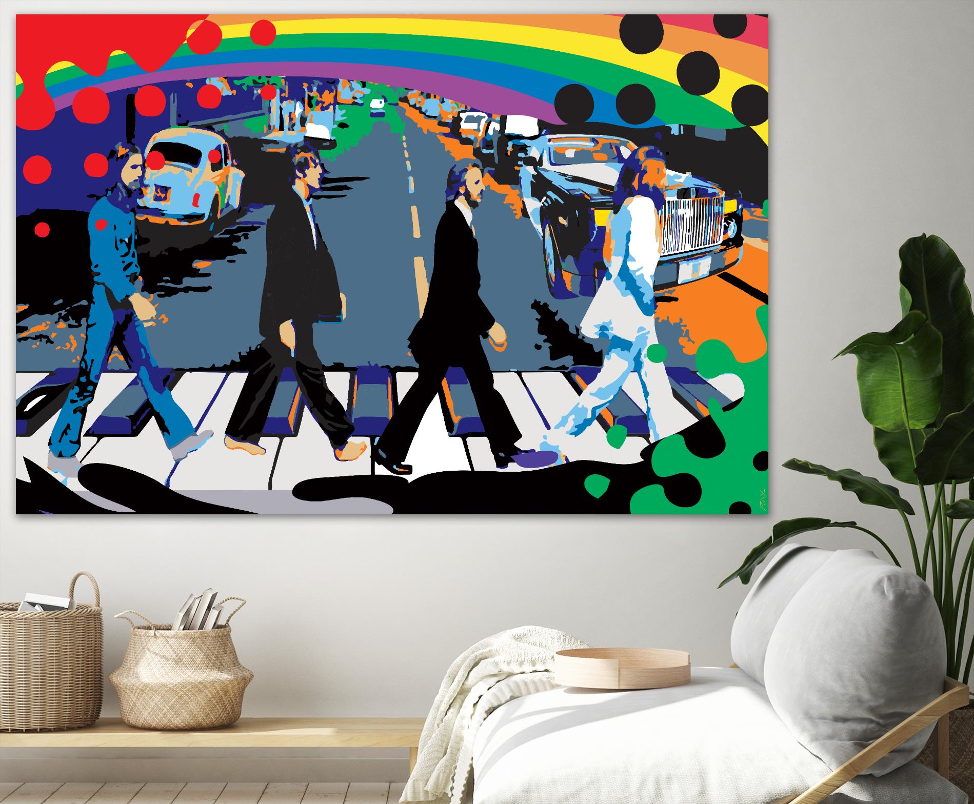 Sisters John Lennon by Ray Lengelé on GIANT ART - red digital john lennon